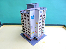 KIBRI Spur N #7132:8-stöckiges Hochhaus, weiss, gebaut"....top...70er Jahre