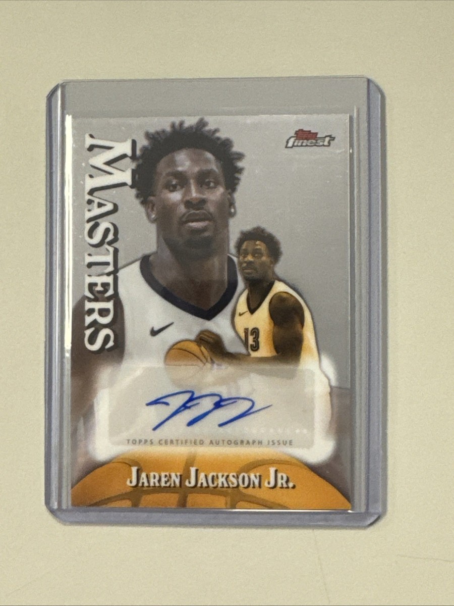2024-25 Topps Finest Jaren Jackson Jr. Masters Auto | eBay