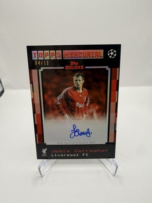 Jamie Carragher Decades /10 Liverpool Legend Topps Auto