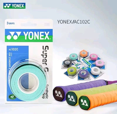 3 Stück Yonex AC102C Super Grap Overgrip Schlägergriff Badminton Tennis Tacky Griffe