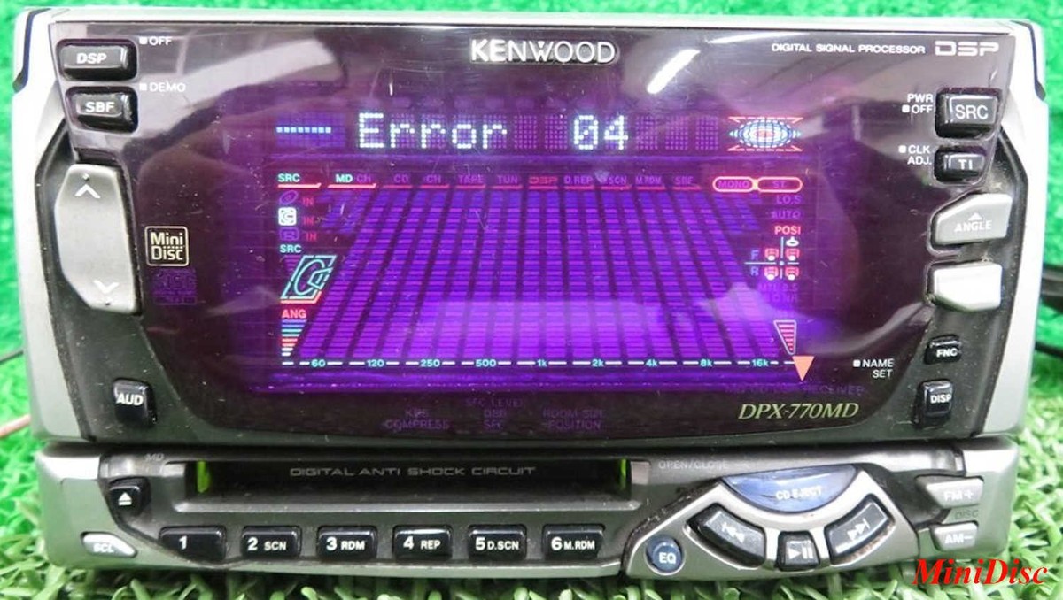 Kenwood DPX-770MD 2DIN CD MD Deck Player Working for sale online