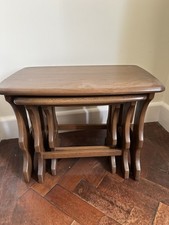 Ercol windsor nest of 3 tables, Solid Wood Premium Quality