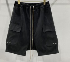 Summer Fashion Men Classic Double Pocket Black Drop Crotch Harlan Shorts