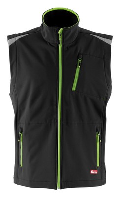 Fortis Herren-Weste twenty-four, schwarz/hellgrün, Größe S