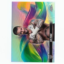 2025 Topps Chrome WWE CM Punk #HLX-CMP Helix Case Hit