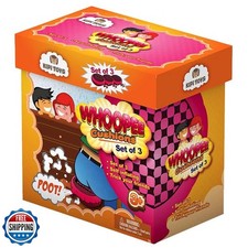 Whoopee Cushion Self Inflated 7" Set of 3 Gift Box Fart Prank Gag