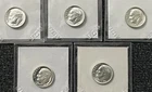 New ListingLot Of 5 - 1963 Uncirculated Silver Dime - 90% Silver