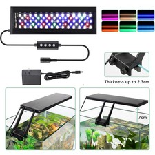hygger 24/7 Clip-On Aquarium Light with Timer RGB 7 Colors Brightness Waterproof