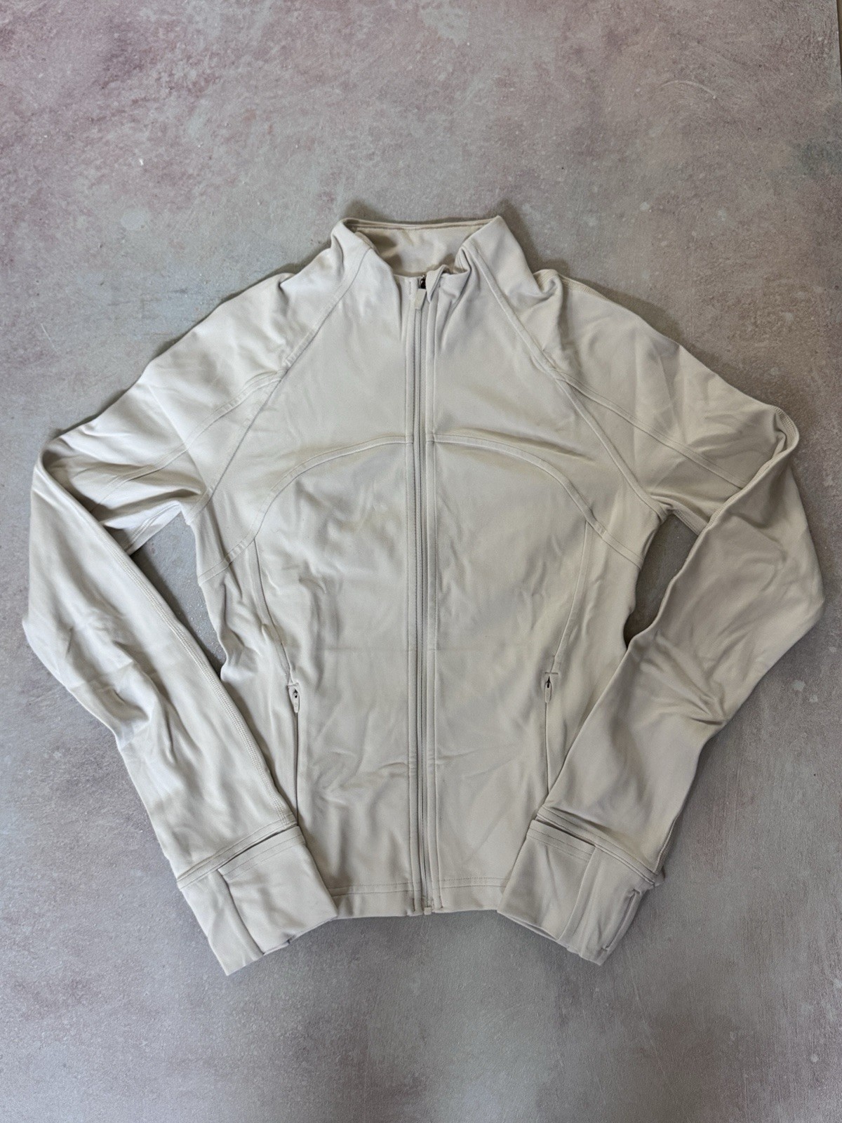 Lululemon Define Cropped Jacket White Opal Size 4 - Gently Used image 7