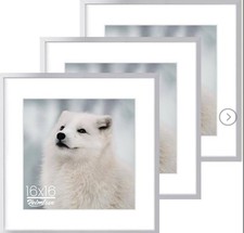 Metal Picture Frame 3 Pack, 16  x16  Silver