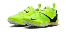Nike Zoom PV Pole Vault Elite Track Spikes Mens 10.5 Volt Mint Foam With Spikes