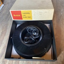 Vintage Kodak Carousel Transvue 80 Slide Tray In 140 Box  Original Instructions