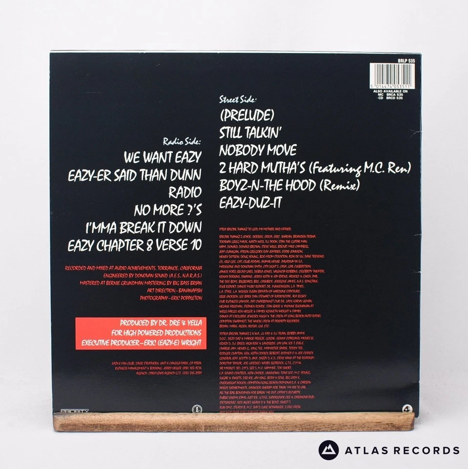 Eazy-E Eazy-Duz-It A-1 B-1 LP Album Vinyl Record BRLP 535 4th & Broadway - EX/EX - Image 3 of 4