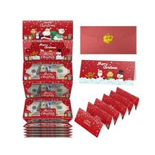 Christmas Money Gift Cards Envelope for Cash, Money Holder with 10 Slots for ...