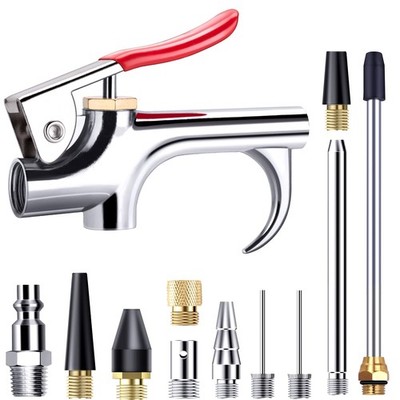 13PCS Air Nozzle Blow Gun Set 1/4'' Quick Connect Air Compressor Kit 