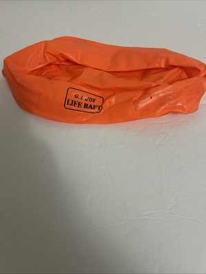 1964 GI Joe Vintage Hasbro 12  Adventure Team Orange Life Raft, As Is