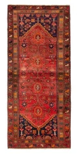 Traditional Vintage Hand-Knotted Area Rug 3'0" x 6'11" Oriental Wool Carpet