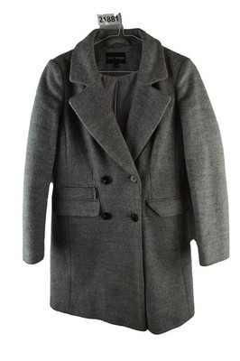 NEXT Petite grauer Mantel Größe UK 6P Damen Trench Freizeit Outdoor Oberbekleidung