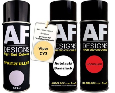 Spritzfüller Set für Viper CY3 Classic Yellow Klarlack Spritzfüller Grundierung 