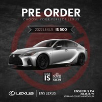 2022 Lexus IS 500 Pre-Order