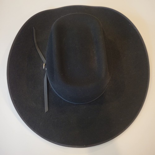 BRADFORD WESTERN By RESISTOL Black XX PREMIUM WOOL COWBOY HAT Rodeo - Picture 4 of 5