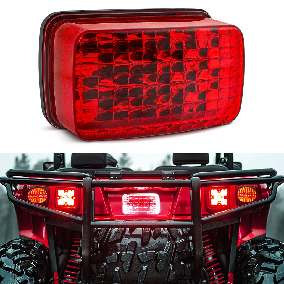 Motorcycle Tail Light Running Brake Lights Red For Suzuki TS100 TS125 TS185 250 - Image 2 of 4