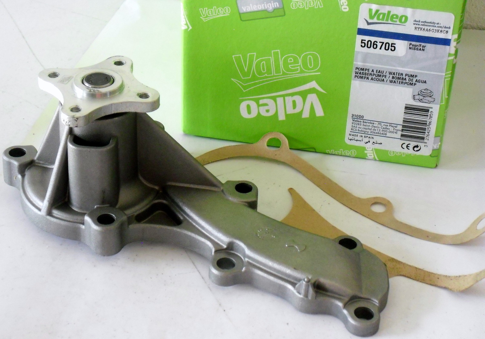 POMPA ACQUA POMPE à EAU  NISSAN  ALMERA II  ALMERA TINO  PRIMERA VALEO 506705