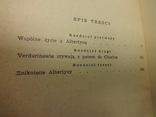 Marcel Proust Books Vintage UWIEZIONA Polish Version Hardback 1965 Classics - Foto 9 di 10