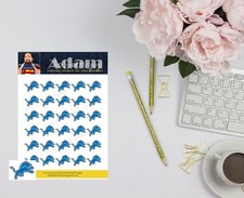 Detroit Lions Planner Stickers