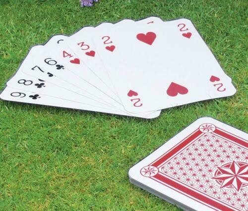 52 cartas gigantes para jugar al aire libre diversión familiar