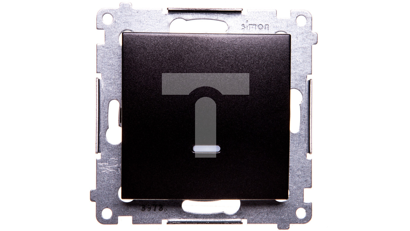 Simon 54 Single-pole switch with backlight anthracite DW1AL.01/48 /T2UK