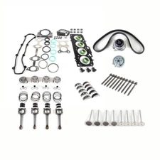 1.6 Piston & Con Rod & Valve & Gasket Rebuild Kit Fit For VW Jetta AUDI A3 A4