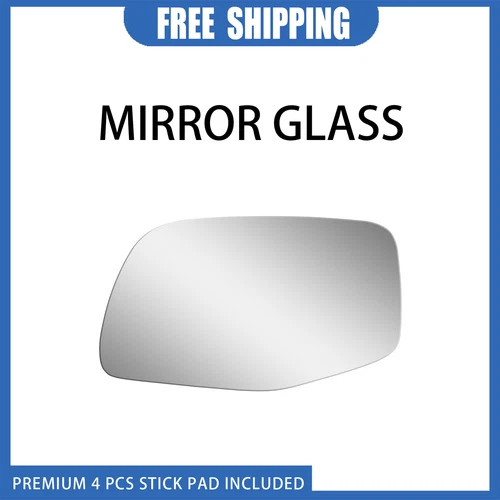Mirror Glass Driver Left Side For 1992-1998 Ford F150 F250 F350 Replacement+Flat