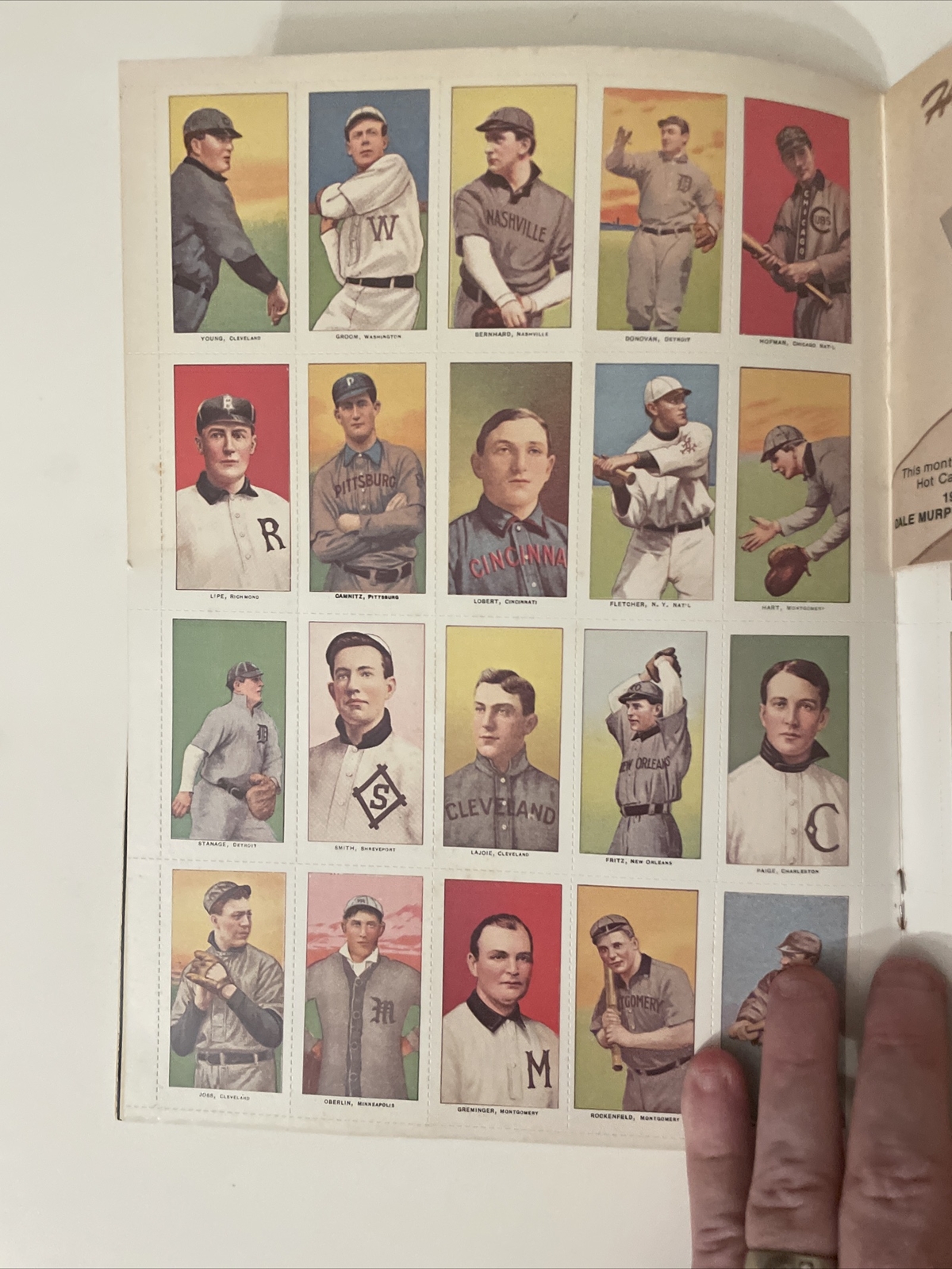 1983 Baseball Hobby Card Report Magazine T206 Reprint Cards Amazing