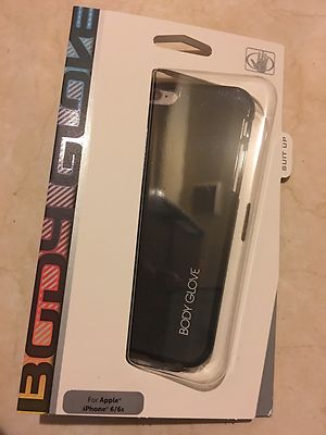Original iPhone 6/6s Fusion Silk Case From Body Glove, Black, Dual Layer Design