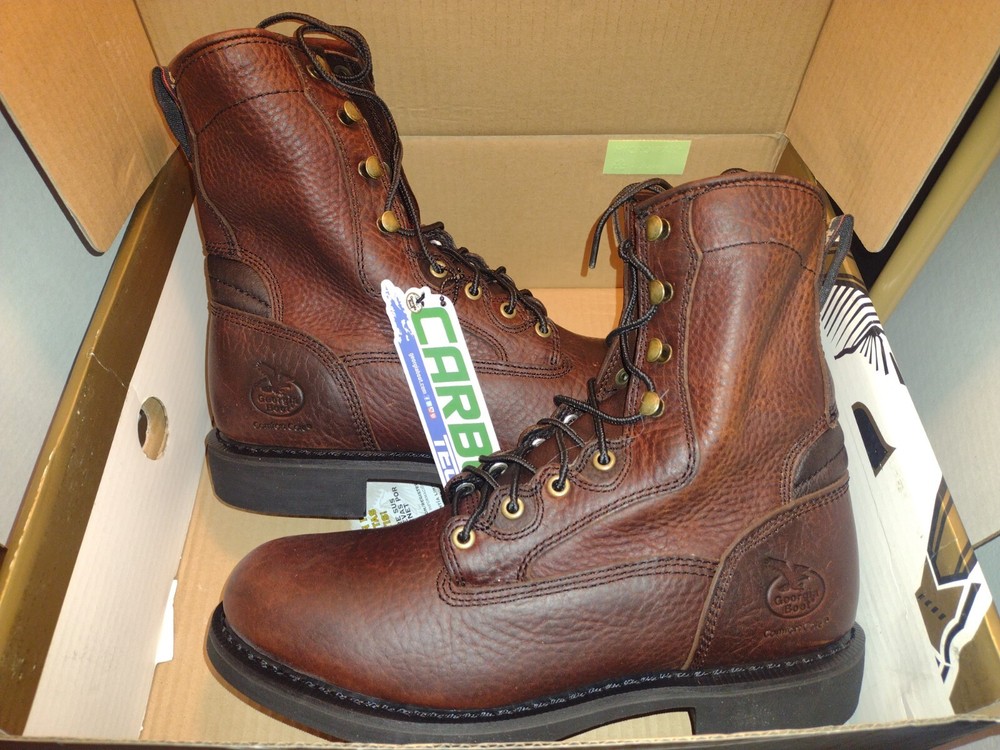 GEORGIA Boots (Mens) CARBO-TEC Slip Resistant Composite Sole Mod#GB008 Sz 10.5 M