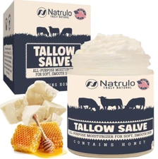 Beef Tallow for Skin -Organic Grass-Fed Whipped Beef Tallow and Honey Balm - De