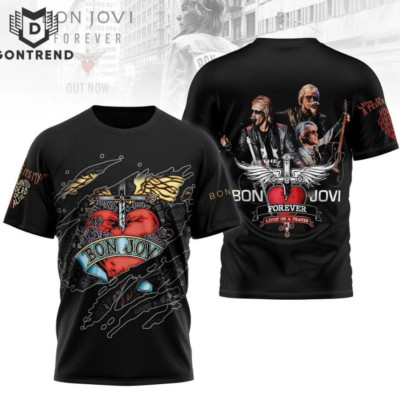Jon Boon Joovi Forever Livin On A Prayer Design 3D T-Shirt D790