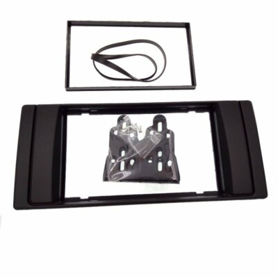 2 Din Stereo Panel Dash Trim Radio Fascia Kit Frame for BMW 5 Series E39 X5 E53
