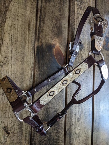 Support de spectacle en argent cheval - or et diamants noirs - tige de plomb assortie - Photo 5/9