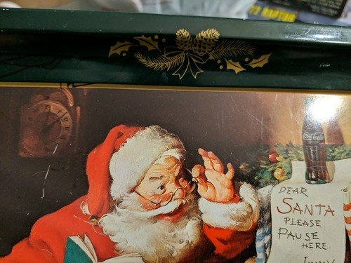 Vintage Long John Silver Coca-Cola Santa Christmas Advertising Tray - Picture 6 of 9