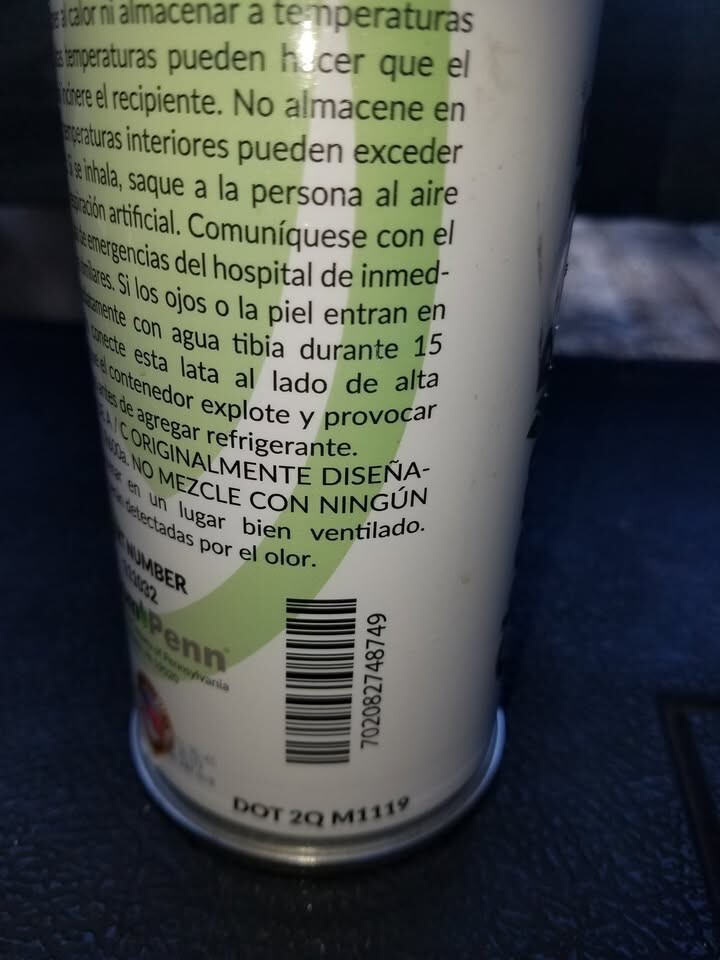 Chem Penn r600a Frefrigerant-14.8 oz Cylinder