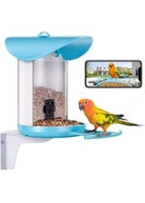 Smart Bird Feeder with Camera, 1080P HD Bird Feeder Camera, Auto Captures Birds