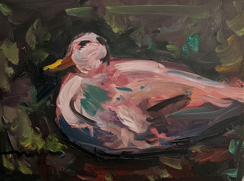 16x12 DUCK HUNTING BIRD WILD FOWL DRAKE JOSE TRUJILLO  (Moving Sale All Must Go)