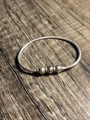 LeStage Cape Cod Sterlingsilber Dreifach Kugel Armband Größe 6,5''