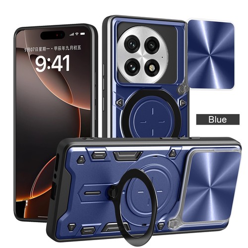 Slide Camera Protec Armor Back 360 Ring stand Back Case For OnePlus 13 5G 6.82" - Picture 20 of 24