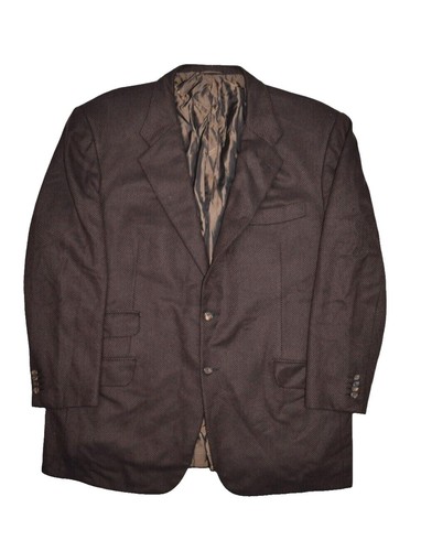 Cravate Kiton CIPA 1960 Rare – Septfold Non Doublée En Cachemire Noir Et Marron, Italie