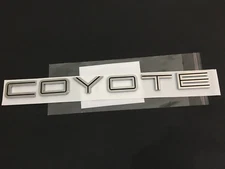 2022 New 5.0 COYOTE Emblem Decal 3D Badge Chrome Black