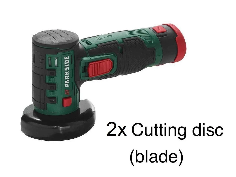2x Grinding Disc/ Blades for Lidl PARKSIDE 12v Battery Cordless Cutter Grinder