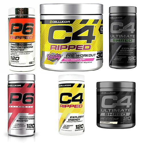 Cellucor P6 Red Original - P6 Ultimate Black - P6 Orange Ripped - P6 Ultra